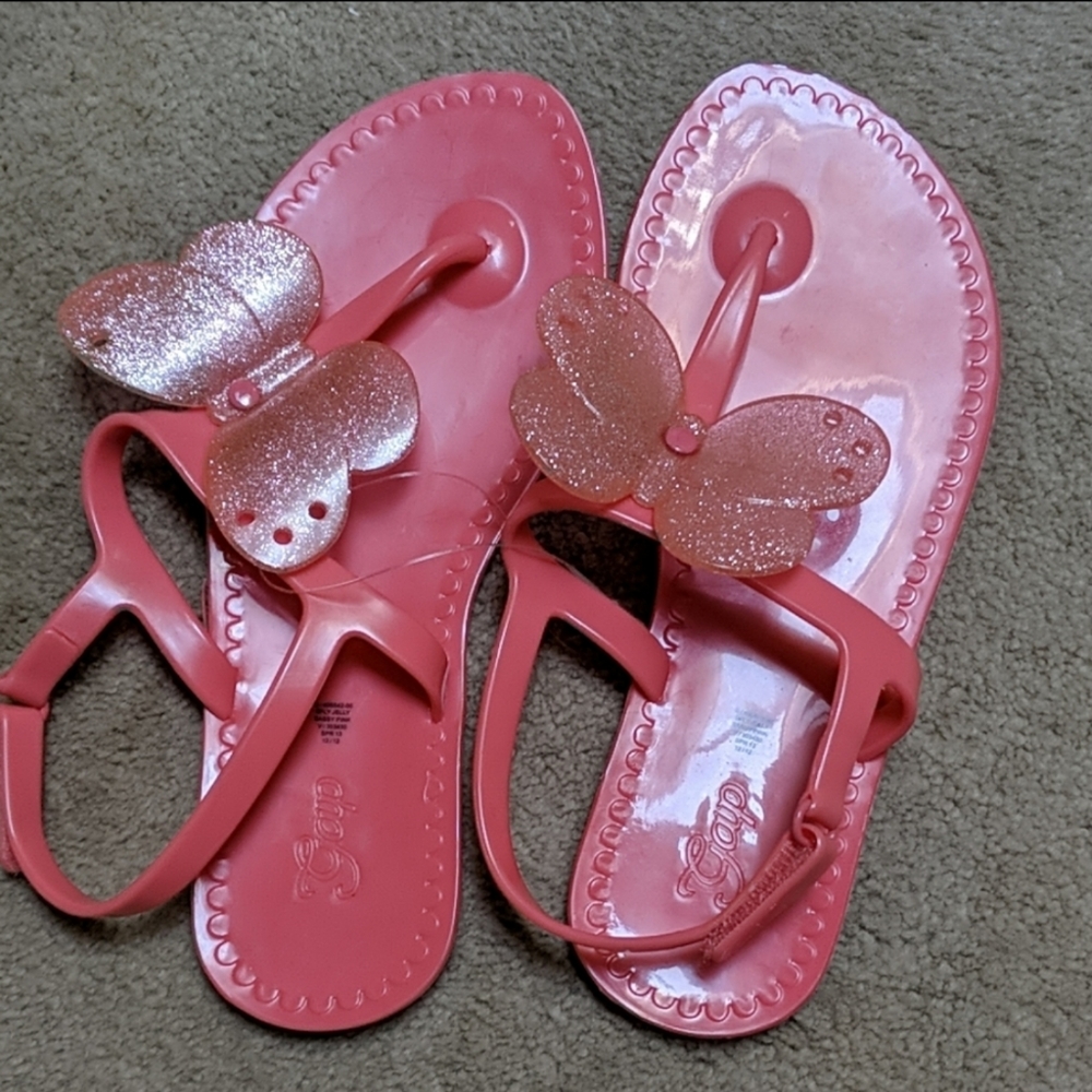 Gap Kids Pink Butterfly Sandals